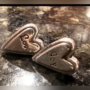Brighton “Love & Joy” Earrings ~ Good Pre-Owned Condition